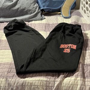 SHEIN Kids Black Boston 25 Joggers